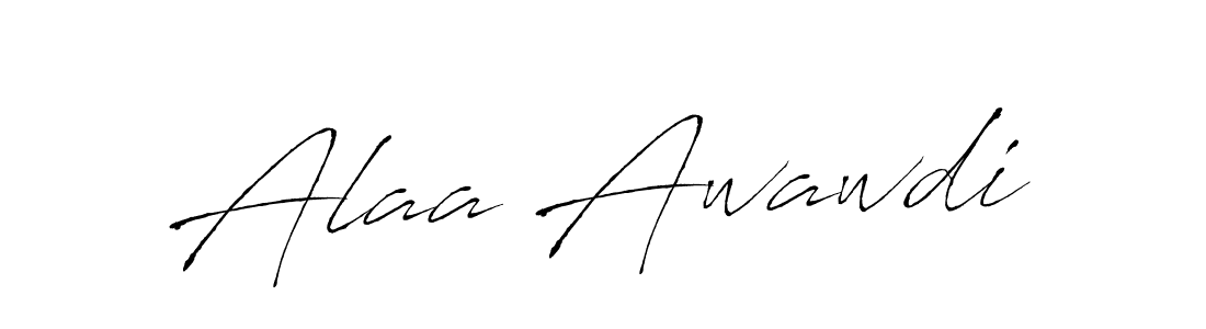 Alaa Awawdi stylish signature style. Best Handwritten Sign (Antro_Vectra) for my name. Handwritten Signature Collection Ideas for my name Alaa Awawdi. Alaa Awawdi signature style 6 images and pictures png