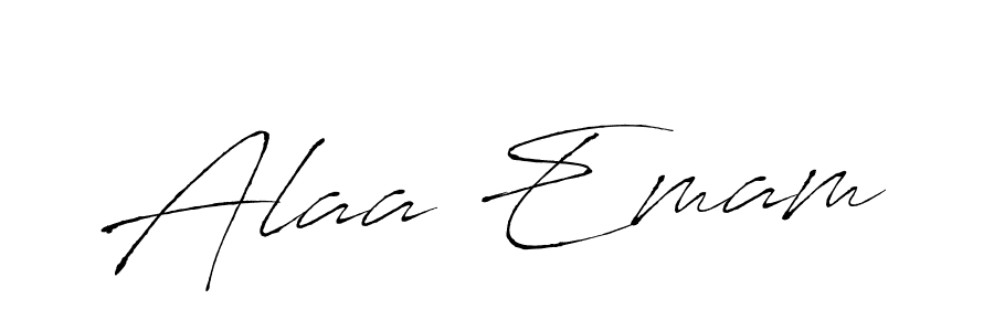 You should practise on your own different ways (Antro_Vectra) to write your name (Alaa Emam) in signature. don't let someone else do it for you. Alaa Emam signature style 6 images and pictures png