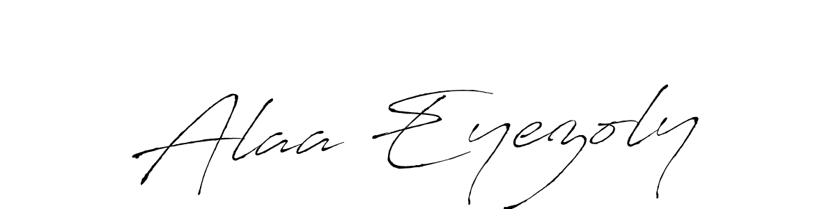 How to make Alaa Eyezoly signature? Antro_Vectra is a professional autograph style. Create handwritten signature for Alaa Eyezoly name. Alaa Eyezoly signature style 6 images and pictures png