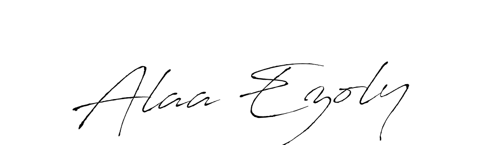 Use a signature maker to create a handwritten signature online. With this signature software, you can design (Antro_Vectra) your own signature for name Alaa Ezoly. Alaa Ezoly signature style 6 images and pictures png