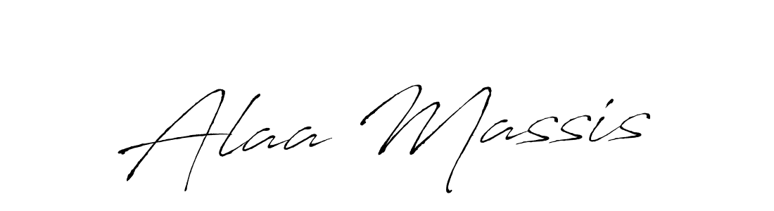 Similarly Antro_Vectra is the best handwritten signature design. Signature creator online .You can use it as an online autograph creator for name Alaa Massis. Alaa Massis signature style 6 images and pictures png