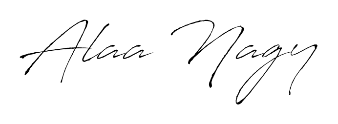 You should practise on your own different ways (Antro_Vectra) to write your name (Alaa Nagy) in signature. Don't let someone else do it for you. Alaa Nagy signature style 6 images and pictures png