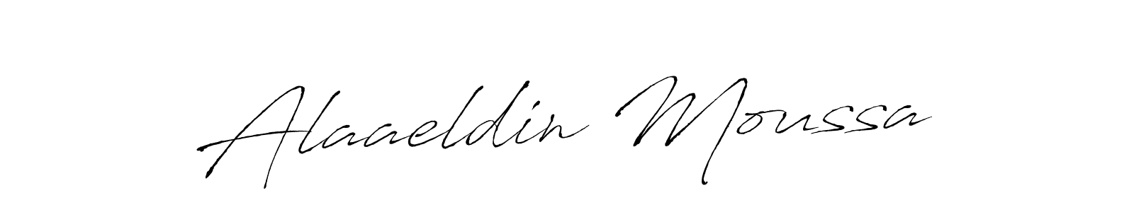 The best way (Antro_Vectra) to make a short signature is to pick only two or three words in your name. The name Alaaeldin Moussa include a total of six letters. For converting this name. Alaaeldin Moussa signature style 6 images and pictures png
