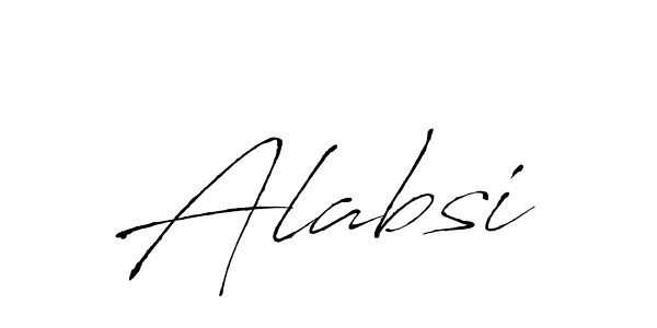 How to make Alabsi signature? Antro_Vectra is a professional autograph style. Create handwritten signature for Alabsi name. Alabsi signature style 6 images and pictures png