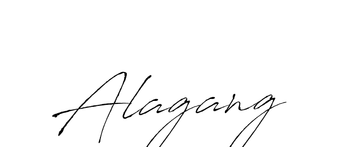 Use a signature maker to create a handwritten signature online. With this signature software, you can design (Antro_Vectra) your own signature for name Alagang. Alagang signature style 6 images and pictures png