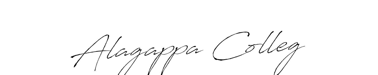 Make a beautiful signature design for name Alagappa Colleg. With this signature (Antro_Vectra) style, you can create a handwritten signature for free. Alagappa Colleg signature style 6 images and pictures png