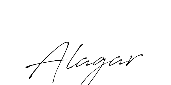 Design your own signature with our free online signature maker. With this signature software, you can create a handwritten (Antro_Vectra) signature for name Alagar. Alagar signature style 6 images and pictures png