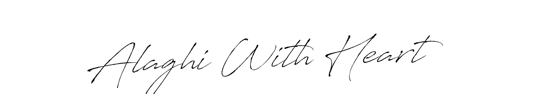 See photos of Alaghi With Heart official signature by Spectra . Check more albums & portfolios. Read reviews & check more about Antro_Vectra font. Alaghi With Heart signature style 6 images and pictures png
