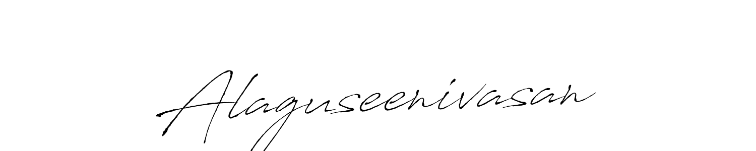 Create a beautiful signature design for name Alaguseenivasan. With this signature (Antro_Vectra) fonts, you can make a handwritten signature for free. Alaguseenivasan signature style 6 images and pictures png