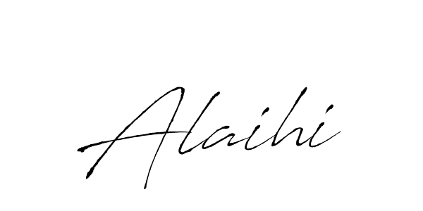 Also we have Alaihi name is the best signature style. Create professional handwritten signature collection using Antro_Vectra autograph style. Alaihi signature style 6 images and pictures png