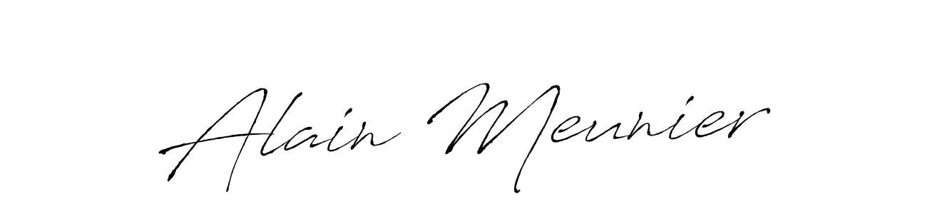 Make a beautiful signature design for name Alain Meunier. Use this online signature maker to create a handwritten signature for free. Alain Meunier signature style 6 images and pictures png