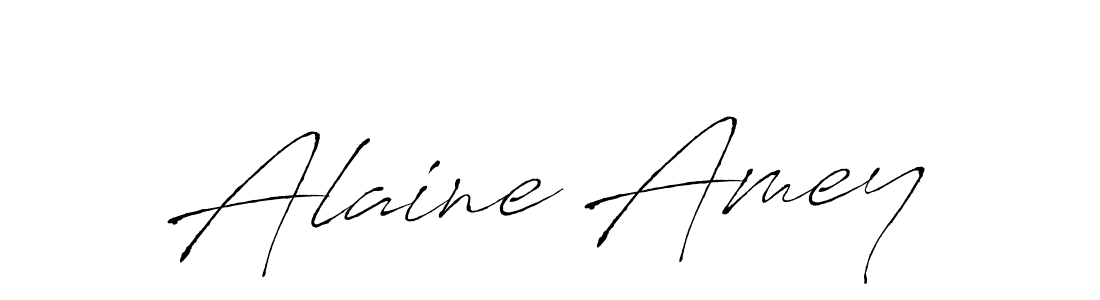 Antro_Vectra is a professional signature style that is perfect for those who want to add a touch of class to their signature. It is also a great choice for those who want to make their signature more unique. Get Alaine Amey name to fancy signature for free. Alaine Amey signature style 6 images and pictures png