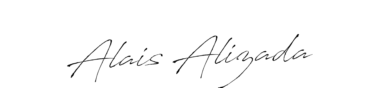 Make a beautiful signature design for name Alais Alizada. With this signature (Antro_Vectra) style, you can create a handwritten signature for free. Alais Alizada signature style 6 images and pictures png