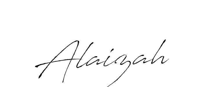 Design your own signature with our free online signature maker. With this signature software, you can create a handwritten (Antro_Vectra) signature for name Alaizah. Alaizah signature style 6 images and pictures png