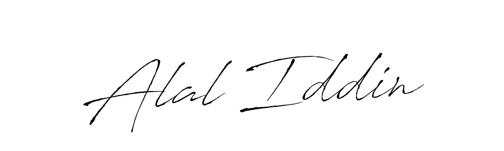 How to make Alal Iddin name signature. Use Antro_Vectra style for creating short signs online. This is the latest handwritten sign. Alal Iddin signature style 6 images and pictures png