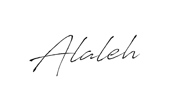 Use a signature maker to create a handwritten signature online. With this signature software, you can design (Antro_Vectra) your own signature for name Alaleh. Alaleh signature style 6 images and pictures png