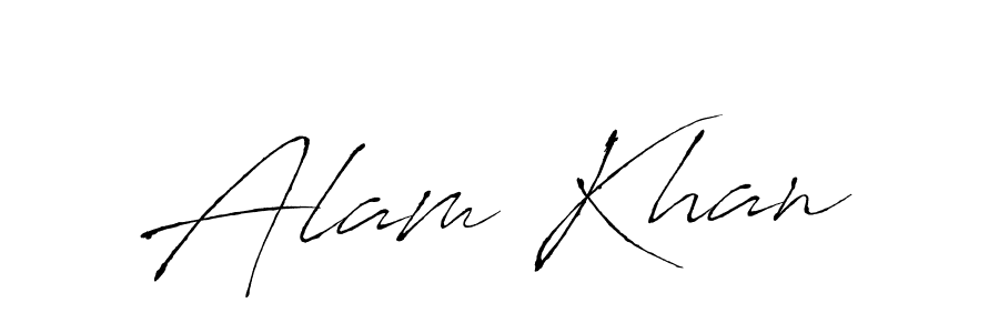 The best way (Antro_Vectra) to make a short signature is to pick only two or three words in your name. The name Alam Khan include a total of six letters. For converting this name. Alam Khan signature style 6 images and pictures png