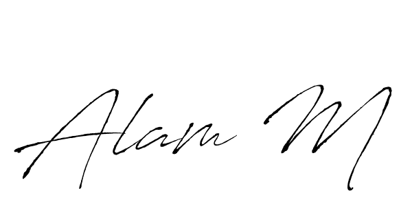 Here are the top 10 professional signature styles for the name Alam M. These are the best autograph styles you can use for your name. Alam M signature style 6 images and pictures png