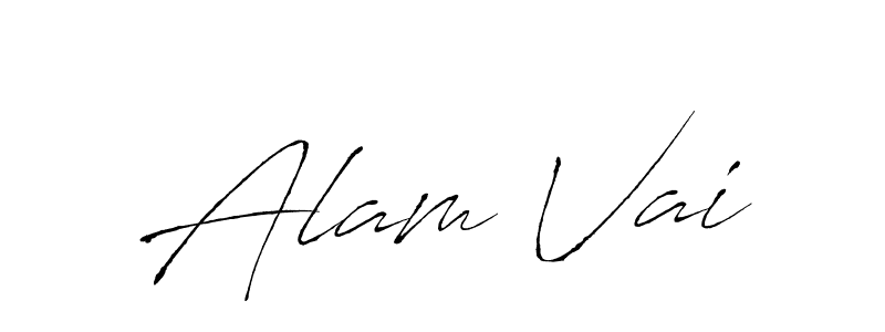The best way (Antro_Vectra) to make a short signature is to pick only two or three words in your name. The name Alam Vai include a total of six letters. For converting this name. Alam Vai signature style 6 images and pictures png