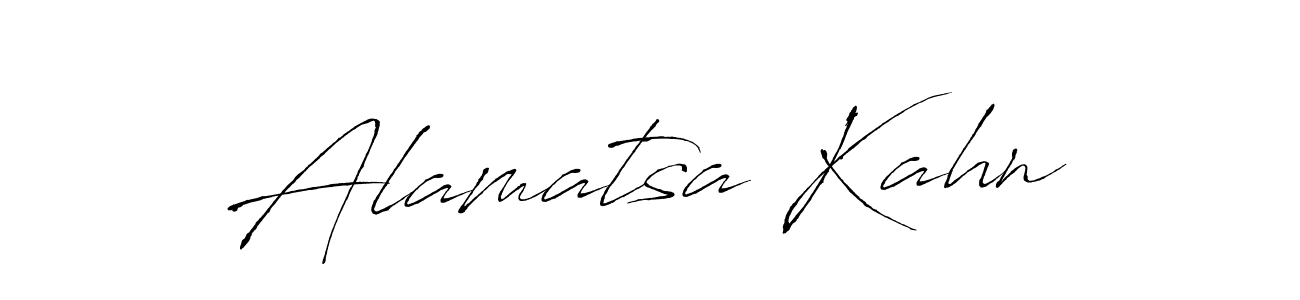 Alamatsa Kahn stylish signature style. Best Handwritten Sign (Antro_Vectra) for my name. Handwritten Signature Collection Ideas for my name Alamatsa Kahn. Alamatsa Kahn signature style 6 images and pictures png