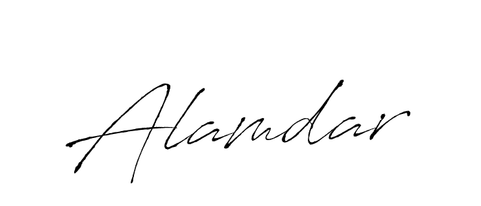 Create a beautiful signature design for name Alamdar. With this signature (Antro_Vectra) fonts, you can make a handwritten signature for free. Alamdar signature style 6 images and pictures png