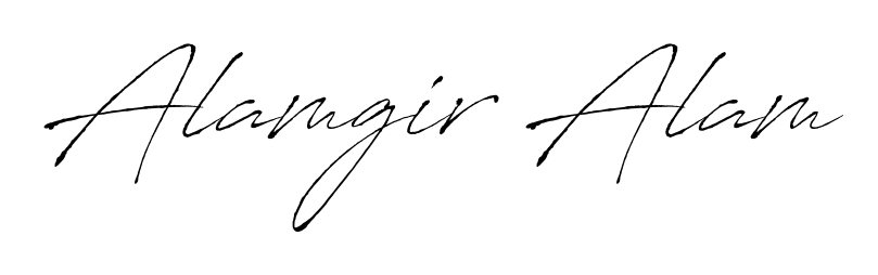 Designed for modern professionals: Alamgir Alam name signature crafted with Antro_Vectra script. Ready for digital PDF workflows. Alamgir Alam signature style 6 images and pictures png