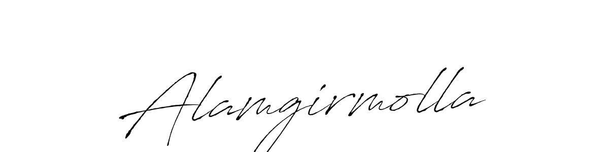 Also You can easily find your signature by using the search form. We will create Alamgirmolla name handwritten signature images for you free of cost using Antro_Vectra sign style. Alamgirmolla signature style 6 images and pictures png