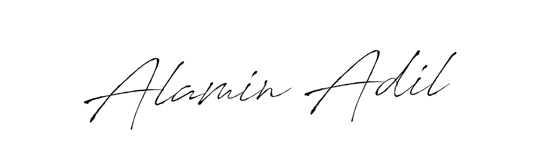 How to make Alamin Adil signature? Antro_Vectra is a professional autograph style. Create handwritten signature for Alamin Adil name. Alamin Adil signature style 6 images and pictures png