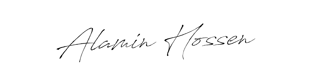 Also we have Alamin Hossen name is the best signature style. Create professional handwritten signature collection using Antro_Vectra autograph style. Alamin Hossen signature style 6 images and pictures png