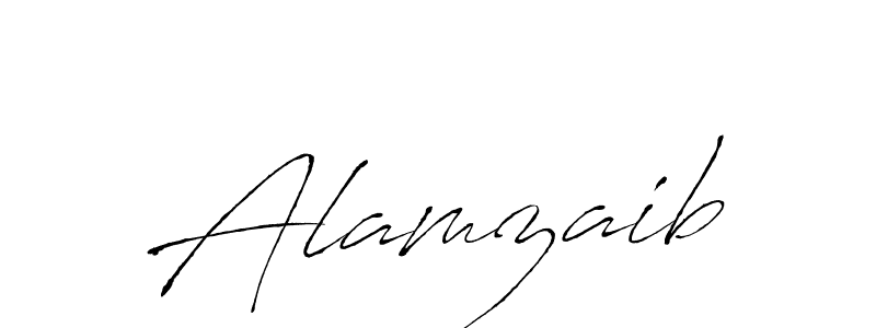 Design your own signature with our free online signature maker. With this signature software, you can create a handwritten (Antro_Vectra) signature for name Alamzaib. Alamzaib signature style 6 images and pictures png