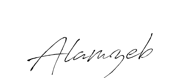 How to make Alamzeb signature? Antro_Vectra is a professional autograph style. Create handwritten signature for Alamzeb name. Alamzeb signature style 6 images and pictures png