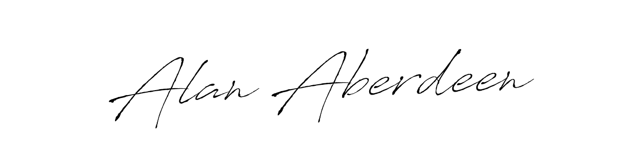 Design your own signature with our free online signature maker. With this signature software, you can create a handwritten (Antro_Vectra) signature for name Alan Aberdeen. Alan Aberdeen signature style 6 images and pictures png