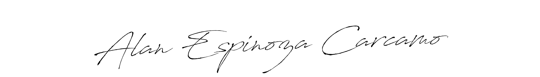 Create a beautiful signature design for name Alan Espinoza Carcamo. With this signature (Antro_Vectra) fonts, you can make a handwritten signature for free. Alan Espinoza Carcamo signature style 6 images and pictures png