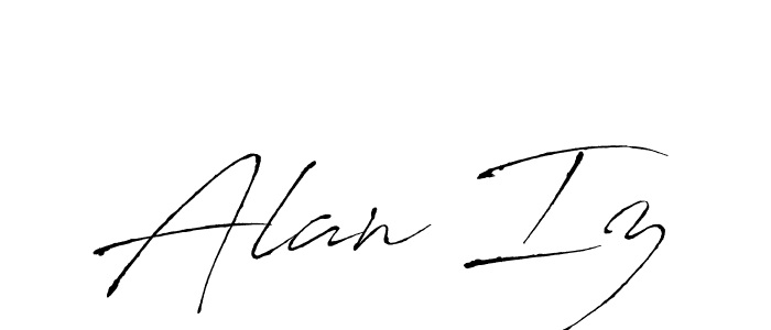 How to Draw Alan Iz signature style? Antro_Vectra is a latest design signature styles for name Alan Iz. Alan Iz signature style 6 images and pictures png