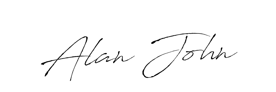 It looks lik you need a new signature style for name Alan John. Design unique handwritten (Antro_Vectra) signature with our free signature maker in just a few clicks. Alan John signature style 6 images and pictures png