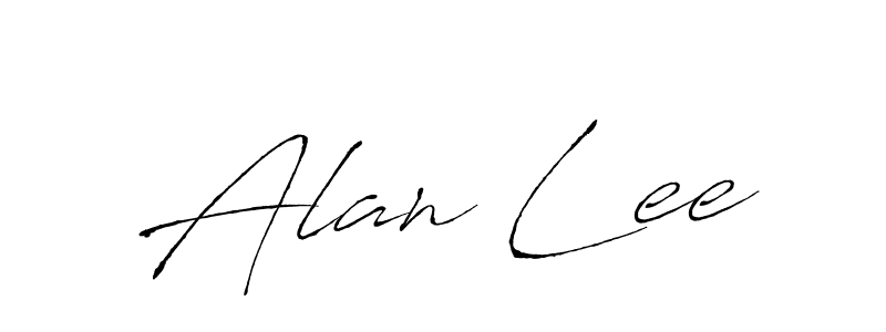 How to make Alan Lee name signature. Use Antro_Vectra style for creating short signs online. This is the latest handwritten sign. Alan Lee signature style 6 images and pictures png