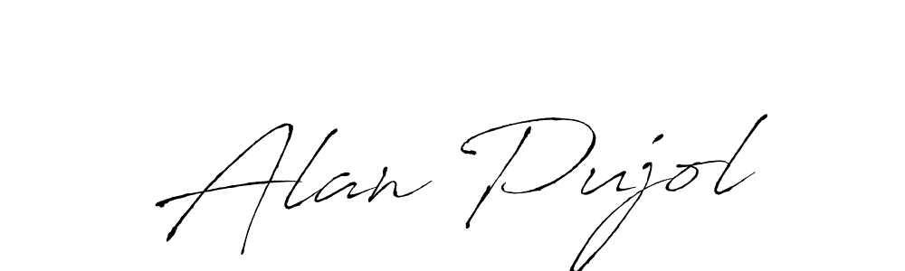 Design your own signature with our free online signature maker. With this signature software, you can create a handwritten (Antro_Vectra) signature for name Alan Pujol. Alan Pujol signature style 6 images and pictures png