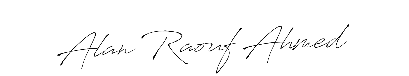 How to Draw Alan Raouf Ahmed signature style? Antro_Vectra is a latest design signature styles for name Alan Raouf Ahmed. Alan Raouf Ahmed signature style 6 images and pictures png