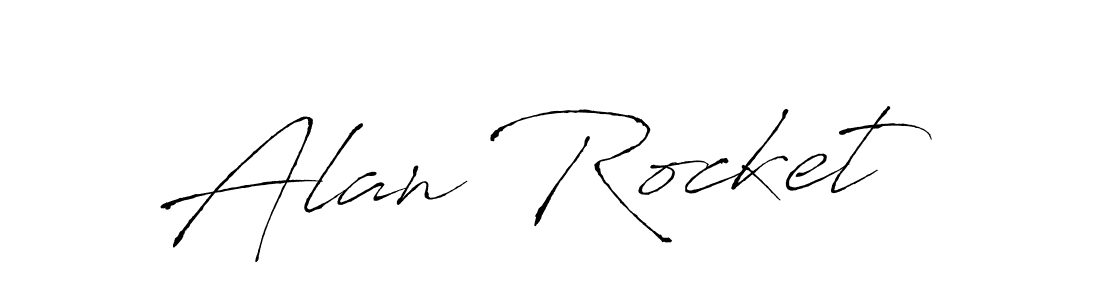 Create a beautiful signature design for name Alan Rocket. With this signature (Antro_Vectra) fonts, you can make a handwritten signature for free. Alan Rocket signature style 6 images and pictures png