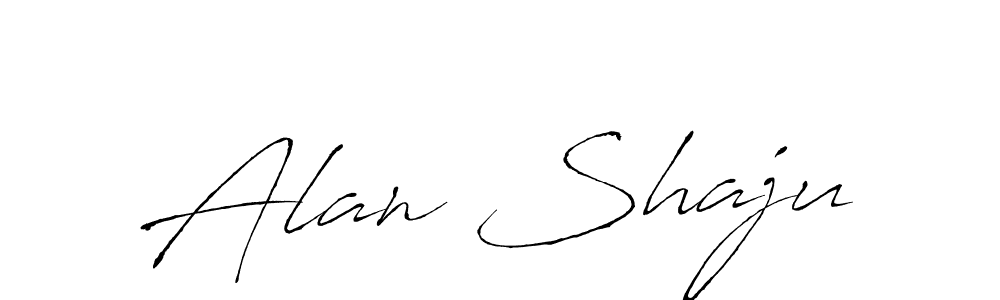 if you are searching for the best signature style for your name Alan Shaju. so please give up your signature search. here we have designed multiple signature styles  using Antro_Vectra. Alan Shaju signature style 6 images and pictures png