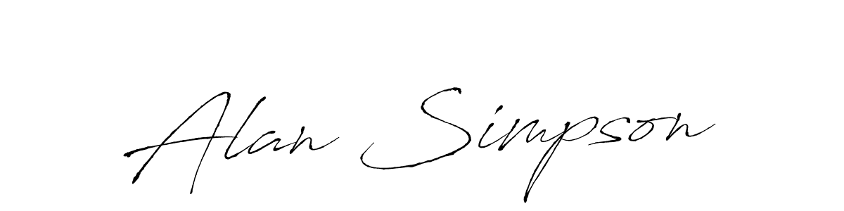 How to Draw Alan Simpson signature style? Antro_Vectra is a latest design signature styles for name Alan Simpson. Alan Simpson signature style 6 images and pictures png