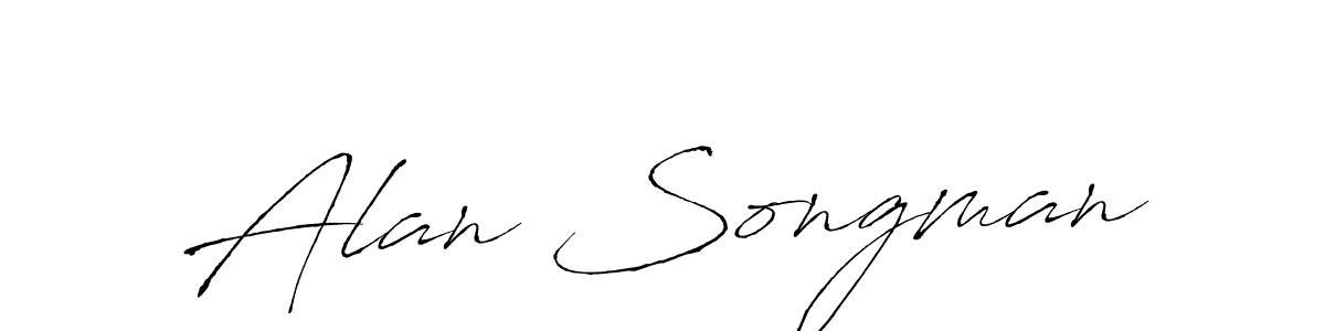 Also You can easily find your signature by using the search form. We will create Alan Songman name handwritten signature images for you free of cost using Antro_Vectra sign style. Alan Songman signature style 6 images and pictures png