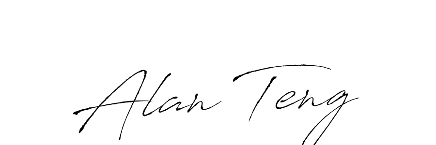 How to make Alan Teng signature? Antro_Vectra is a professional autograph style. Create handwritten signature for Alan Teng name. Alan Teng signature style 6 images and pictures png