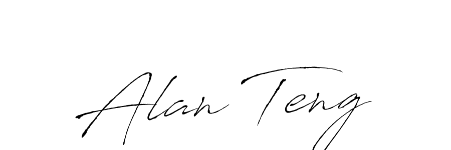 Use a signature maker to create a handwritten signature online. With this signature software, you can design (Antro_Vectra) your own signature for name Alan Teng. Alan Teng signature style 6 images and pictures png