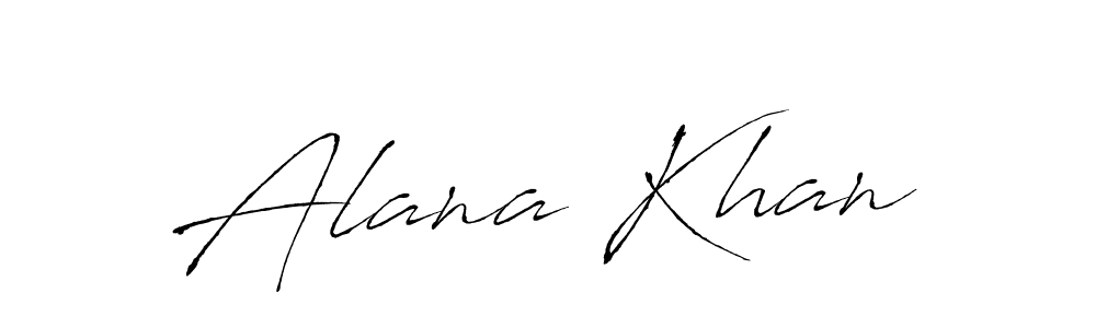 You can use this online signature creator to create a handwritten signature for the name Alana Khan. This is the best online autograph maker. Alana Khan signature style 6 images and pictures png