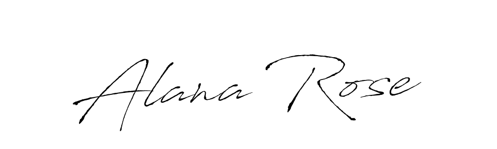 Design your own signature with our free online signature maker. With this signature software, you can create a handwritten (Antro_Vectra) signature for name Alana Rose. Alana Rose signature style 6 images and pictures png