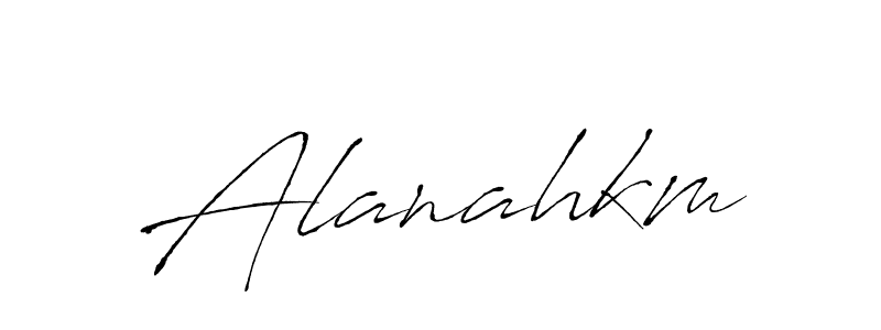 Use a signature maker to create a handwritten signature online. With this signature software, you can design (Antro_Vectra) your own signature for name Alanahkm. Alanahkm signature style 6 images and pictures png