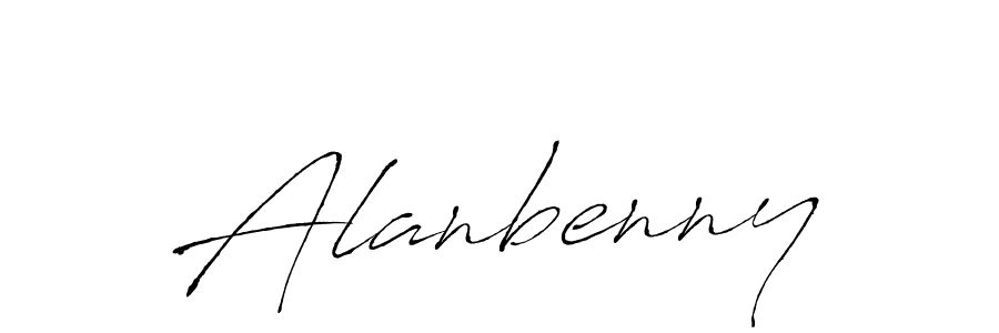 Alanbenny stylish signature style. Best Handwritten Sign (Antro_Vectra) for my name. Handwritten Signature Collection Ideas for my name Alanbenny. Alanbenny signature style 6 images and pictures png