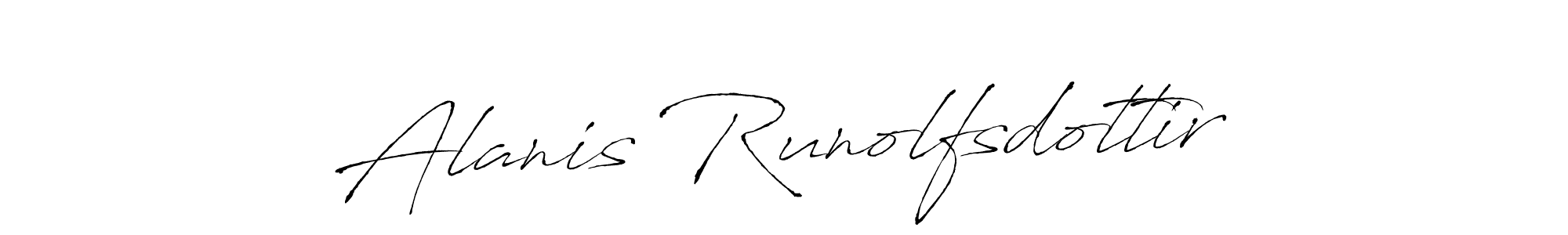 How to make Alanis Runolfsdottir signature? Antro_Vectra is a professional autograph style. Create handwritten signature for Alanis Runolfsdottir name. Alanis Runolfsdottir signature style 6 images and pictures png