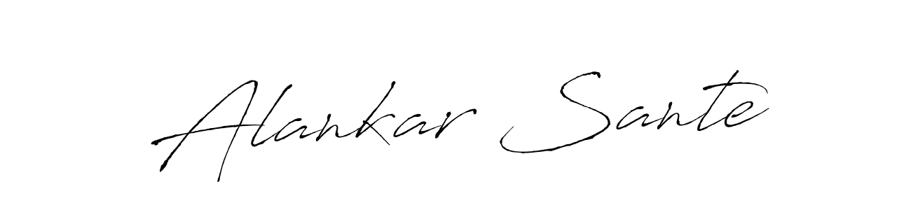 Also we have Alankar Sante name is the best signature style. Create professional handwritten signature collection using Antro_Vectra autograph style. Alankar Sante signature style 6 images and pictures png